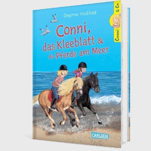 Buchcover und Innenansicht für das Buch: Conni & Co 11: Conni, das Kleeblatt und die Pferde am Meer