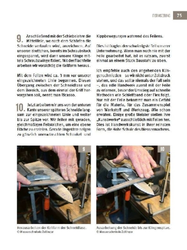 Buchcover und Innenansicht für das Buch: Messer selbst schmieden