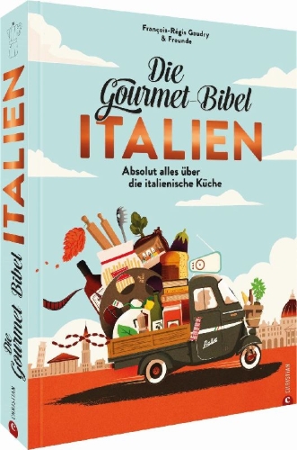 Buchcover und Innenansicht für das Buch: Die Gourmet-Bibel Italien