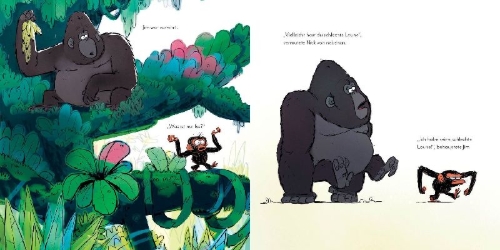 Buchcover und Innenansicht für das Buch: Grumpy Monkey