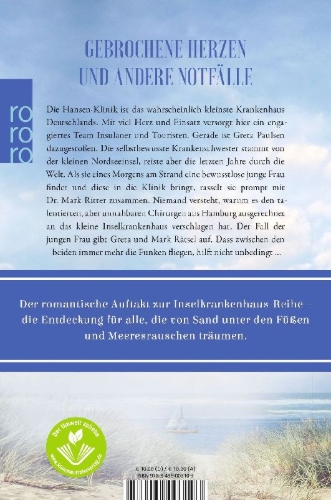 Buchcover und Innenansicht für das Buch: Das Inselkrankenhaus: Sommerstürme