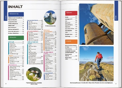 Buchcover und Innenansicht für das Buch: LONELY PLANET Reiseführer Schottland