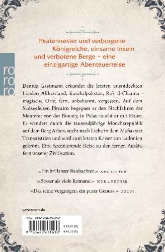 Buchcover und Innenansicht für das Buch: Atlas der unentdeckten Länder