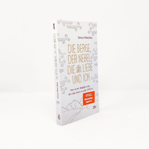 Buchcover und Innenansicht für das Buch: Die Berge, der Nebel, die Liebe und ich