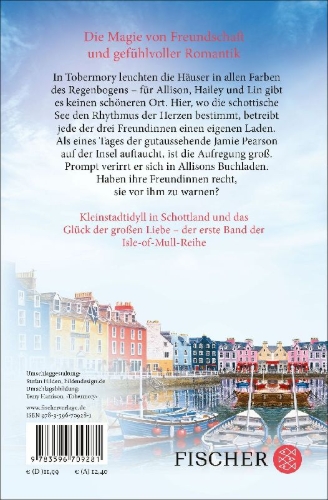 Buchcover und Innenansicht für das Buch: Ein schottischer Buchladen zum Verlieben