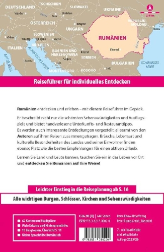 Buchcover und Innenansicht für das Buch: Reise Know-How Reiseführer Rumänien