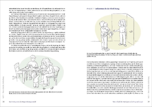 Buchcover und Innenansicht für das Buch: Partizipatorische Eingewöhnung