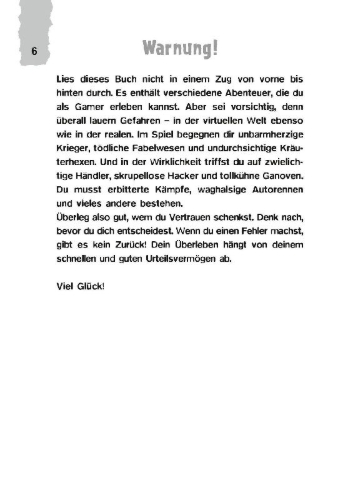 Buchcover und Innenansicht für das Buch: Konsole der 1000 Gefahren