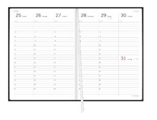 Buchcover und Innenansicht für das Buch: Loriot Agenda A5 2027