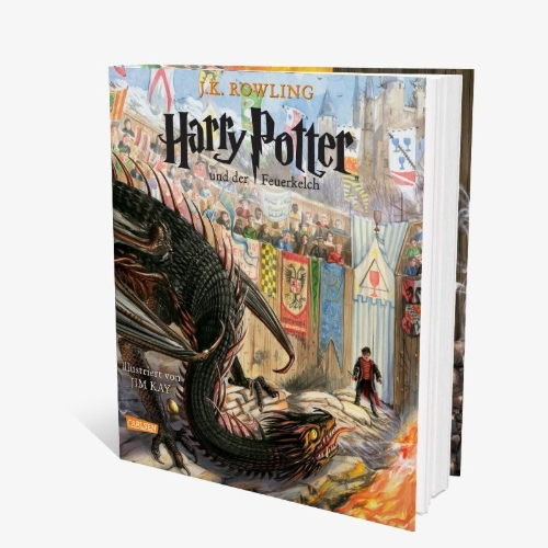 Buchcover und Innenansicht für das Buch: Harry Potter and the Goblet of Fire
