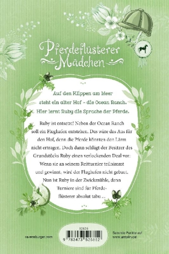 Buchcover und Innenansicht für das Buch: Pferdeflüsterer-Mädchen, Band 3 - Das verbotene Turnier