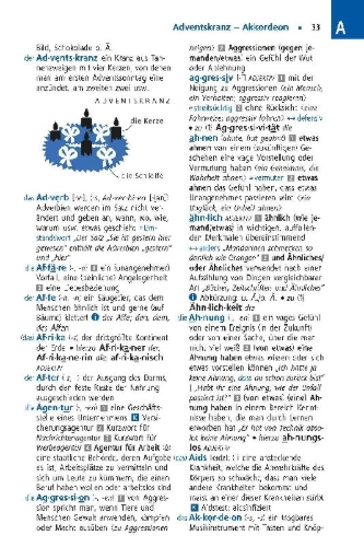 Buchcover und Innenansicht für das Buch: Langenscheidt Schulwörterbuch Deutsch als Fremdsprache