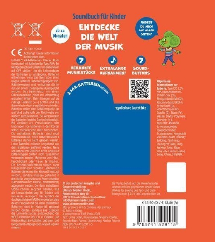 Buchcover und Innenansicht für das Buch: So klingt Der Karneval der Tiere - Klassik für Kinder