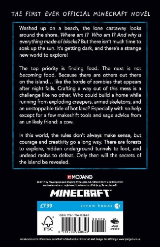 Buchcover und Innenansicht für das Buch: Minecraft: The Island