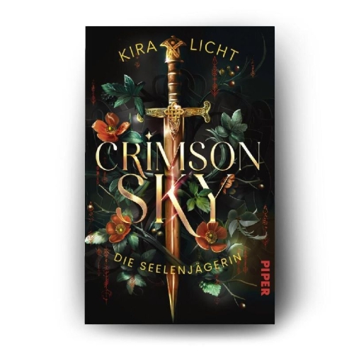 Buchcover und Innenansicht für das Buch: Crimson Sky - Die Seelenjägerin
