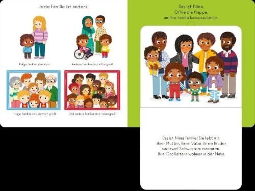 Buchcover und Innenansicht für das Buch: Find Out About: Families