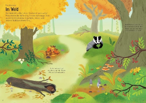 Buchcover und Innenansicht für das Buch: Mein Immer-wieder-Stickerbuch: Tiere der Welt