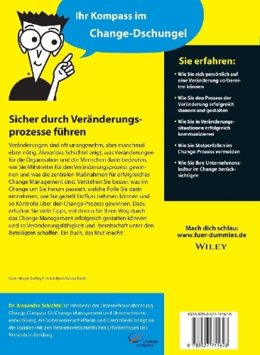 Buchcover und Innenansicht für das Buch: Change Management für Dummies