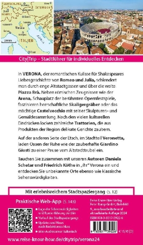 Buchcover und Innenansicht für das Buch: Reise Know-How CityTrip Verona