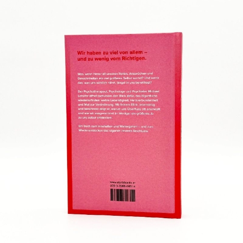 Buchcover und Innenansicht für das Buch: Zu viel von Allem und zu wenig vom Richtigen