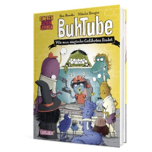 Buchcover und Innenansicht für das Buch: BuhTube: Wie man magische Gefährten findet