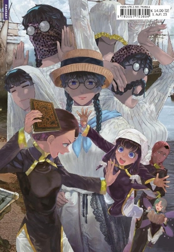 Buchcover und Innenansicht für das Buch: Toshokan no Daimajutsushi