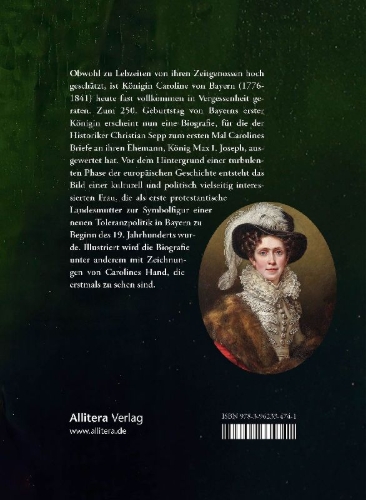 Buchcover und Innenansicht für das Buch: Caroline - Bayerns erste Königin - Eine Biografie