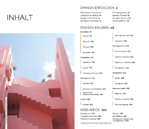 Buchcover und Innenansicht für das Buch: Vis-à-Vis Reiseführer Spanien