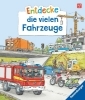Buchcover und Innenansicht für das Buch: Entdecke die vielen Fahrzeuge