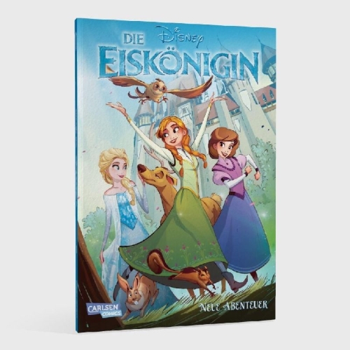 Buchcover und Innenansicht für das Buch: Disney Die Eiskönigin - Neue Abenteuer: Über Grenzen hinweg