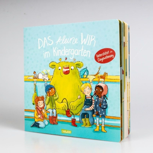 Buchcover und Innenansicht für das Buch: Das kleine WIR im Kindergarten