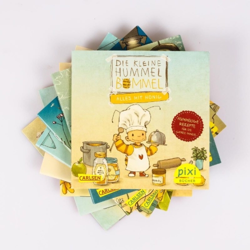 Buchcover und Innenansicht für das Buch: Pixi-8er-Set 309: Die kleine Hummel Bommel (8x1 Exemplar)