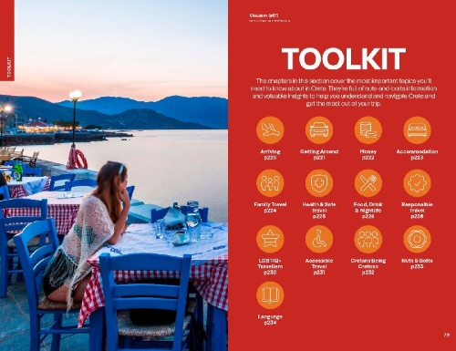 Buchcover und Innenansicht für das Buch: Lonely Planet Crete