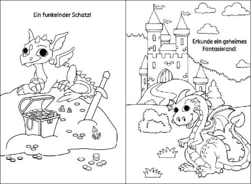 Buchcover und Innenansicht für das Buch: I Love Crystals - Dragons