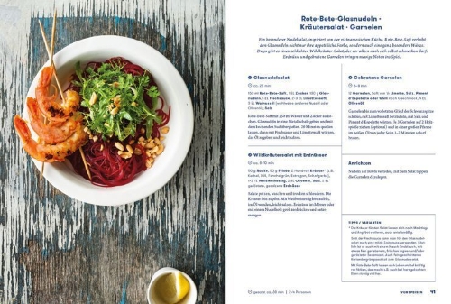 Buchcover und Innenansicht für das Buch: kochen.