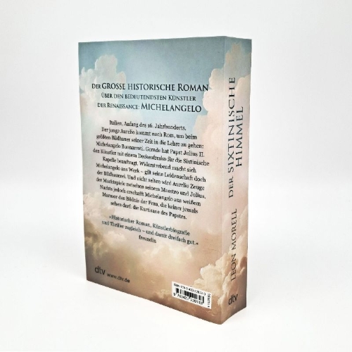 Buchcover und Innenansicht für das Buch: Der sixtinische Himmel