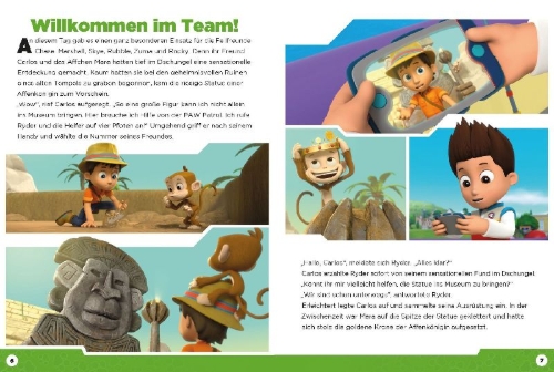 Buchcover und Innenansicht für das Buch: PAW Patrol: Mein liebster Geschichtenschatz