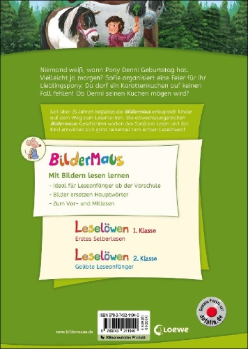 Buchcover und Innenansicht für das Buch: Bildermaus - Willkommen auf Ponyhof Apfelblüte