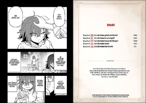 Buchcover und Innenansicht für das Buch: KATAINAKA NO OSSAN KENSEI NI NARU¿TADANO INAKA NO KENJUTSU SHIHAN DATTANONI TAISEI SHITA DESHITACHI