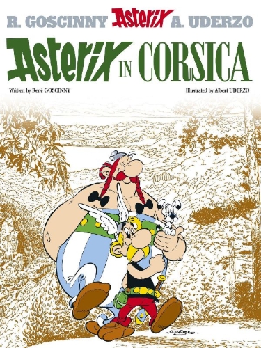Buchcover und Innenansicht für das Buch: Asterix en Corse