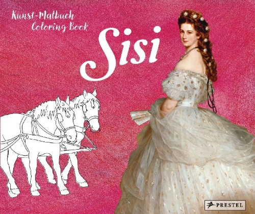 Buchcover und Innenansicht für das Buch: Kunst-Malbuch - Coloring Book Sisi