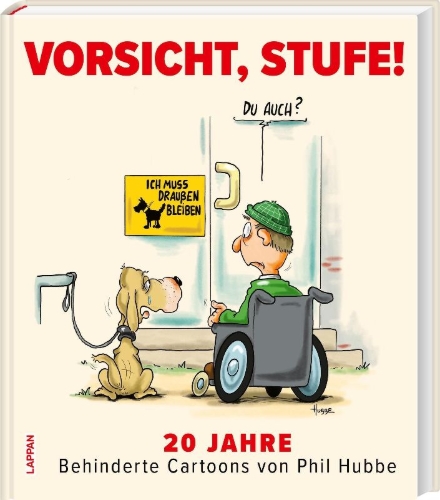 Buchcover und Innenansicht für das Buch: Vorsicht, Stufe!