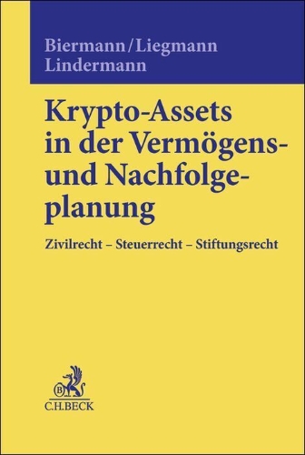 Buchcover und Innenansicht für das Buch: Krypto-Assets in der Vermögens- und Nachfolgeplanung