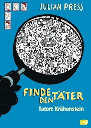Buchcover und Innenansicht für das Buch: Finde den Täter - Tatort Krähenstein