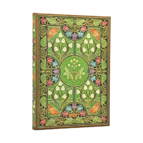 Buchcover und Innenansicht für das Buch: 12-Monatskalender 2027 Blühende Poesie Midi Vertikal
