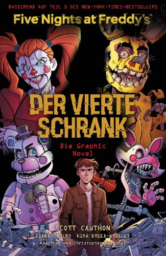 Buchcover und Innenansicht für das Buch: Five Nights at Freddy's: The Fourth Closet