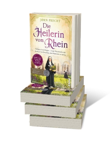 Buchcover und Innenansicht für das Buch: Die Heilerin vom Rhein