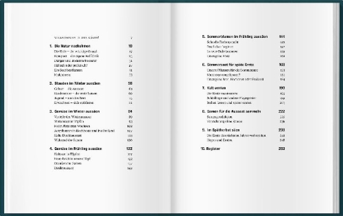 Buchcover und Innenansicht für das Buch: Mit Kaltanbau zu grünen Wundern