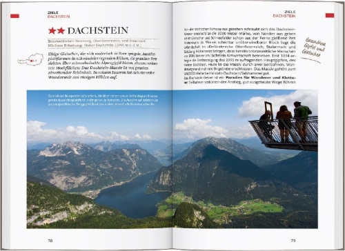 Buchcover und Innenansicht für das Buch: Baedeker Reiseführer Österreich