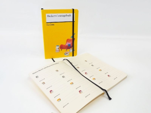 Buchcover und Innenansicht für das Buch: Reclams Lesetagebuch